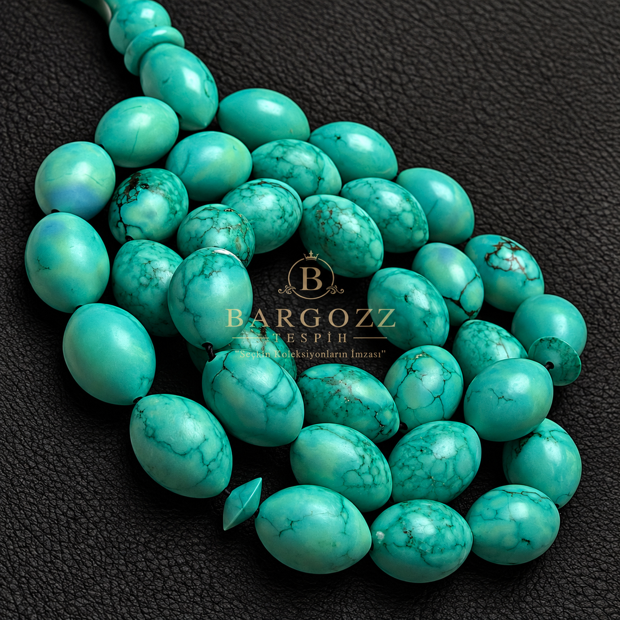Natural Arizona Firuze Taşı Tespih ( Turquoise) görsel 8