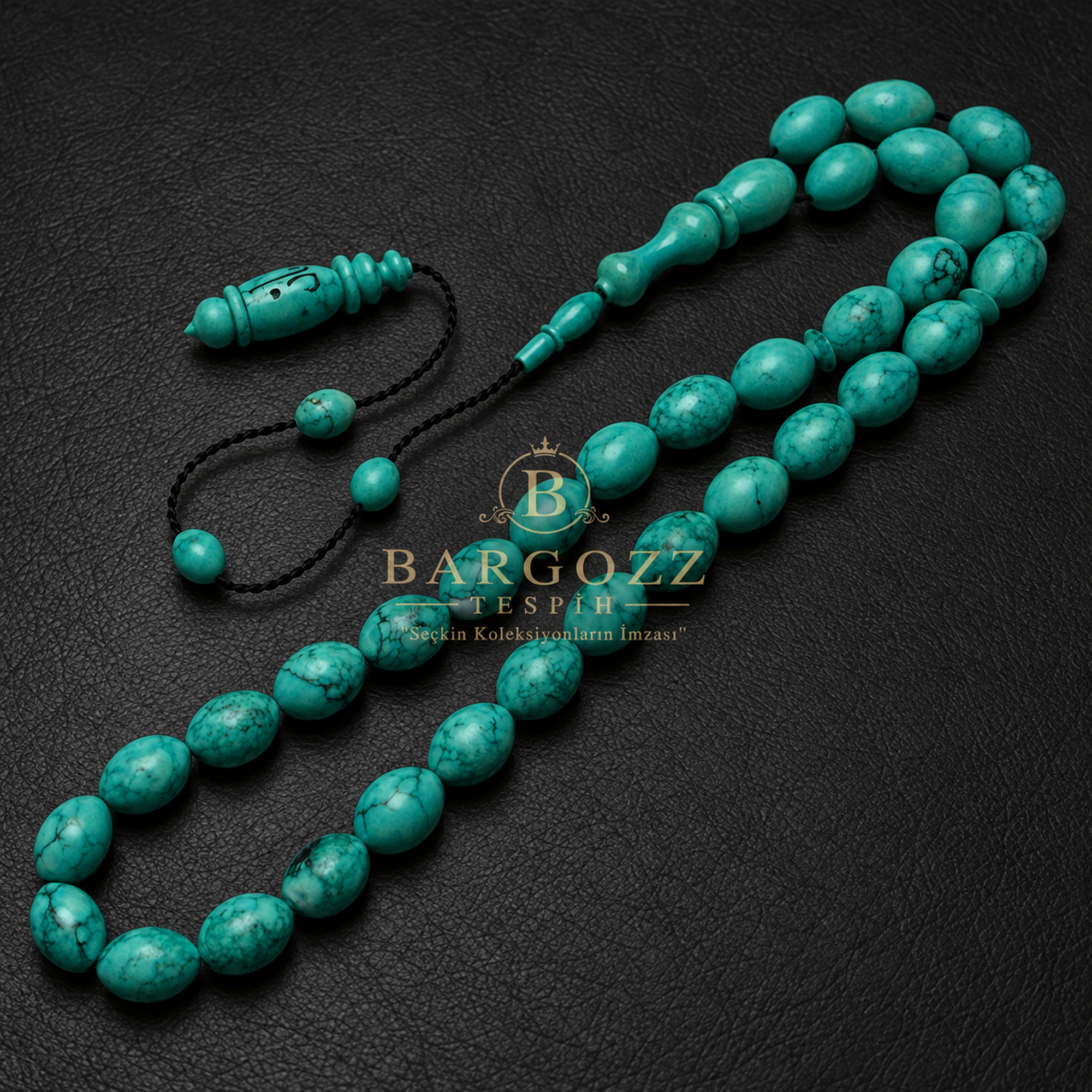 Natural Arizona Firuze Taşı Tespih ( Turquoise) görsel 5