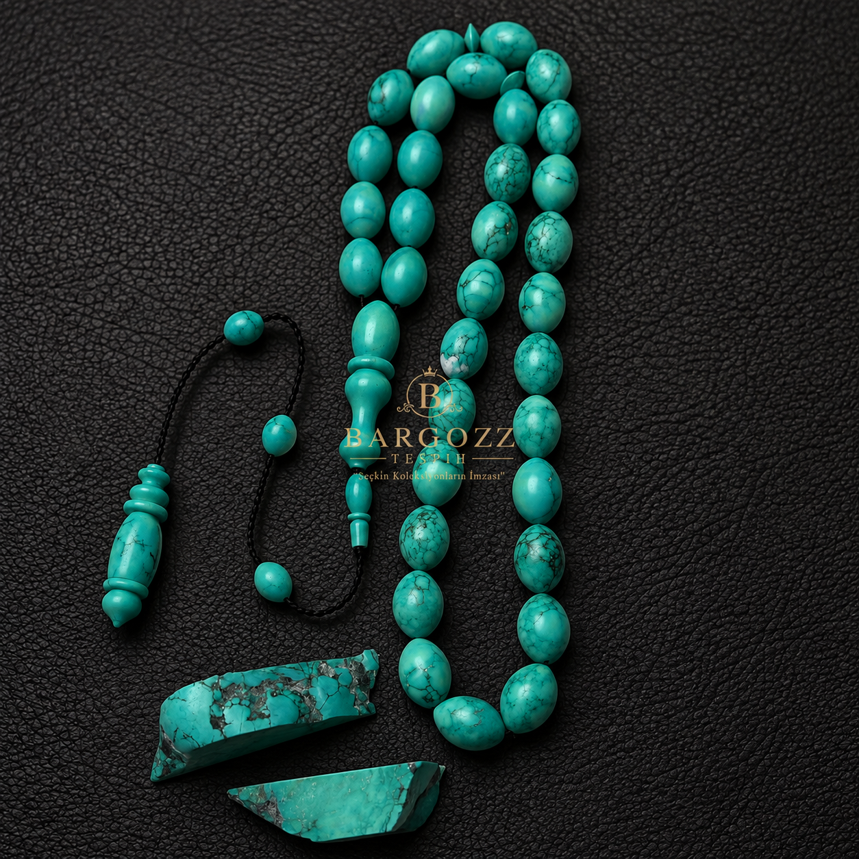 Natural Arizona Firuze Taşı Tespih ( Turquoise) görsel 12