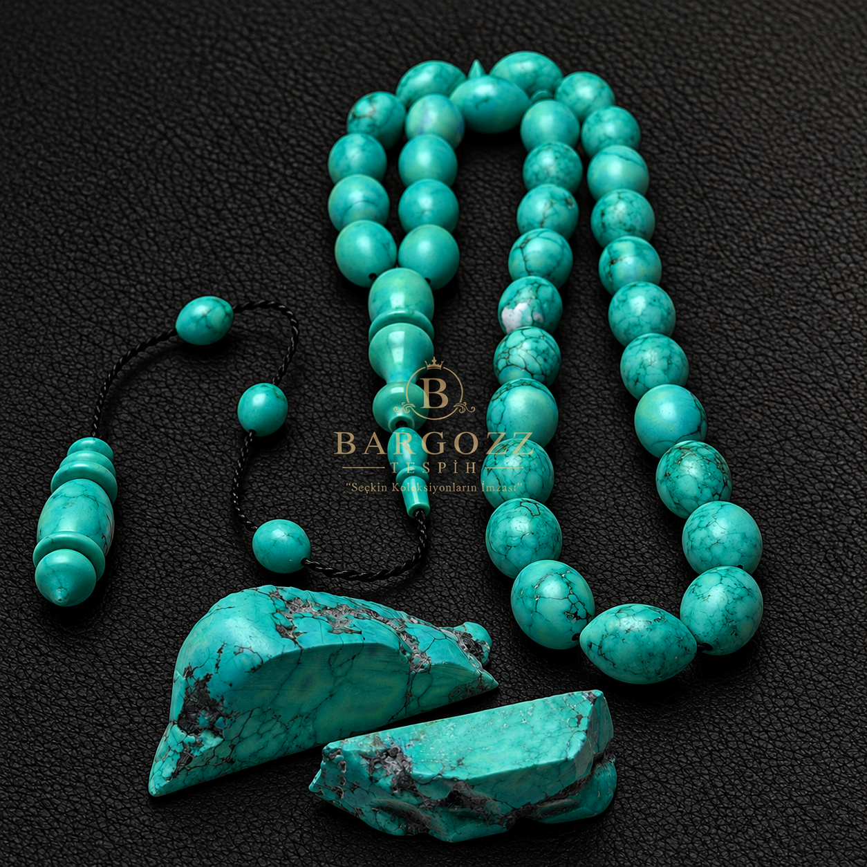 Natural Arizona Firuze Taşı Tespih ( Turquoise) görsel 15