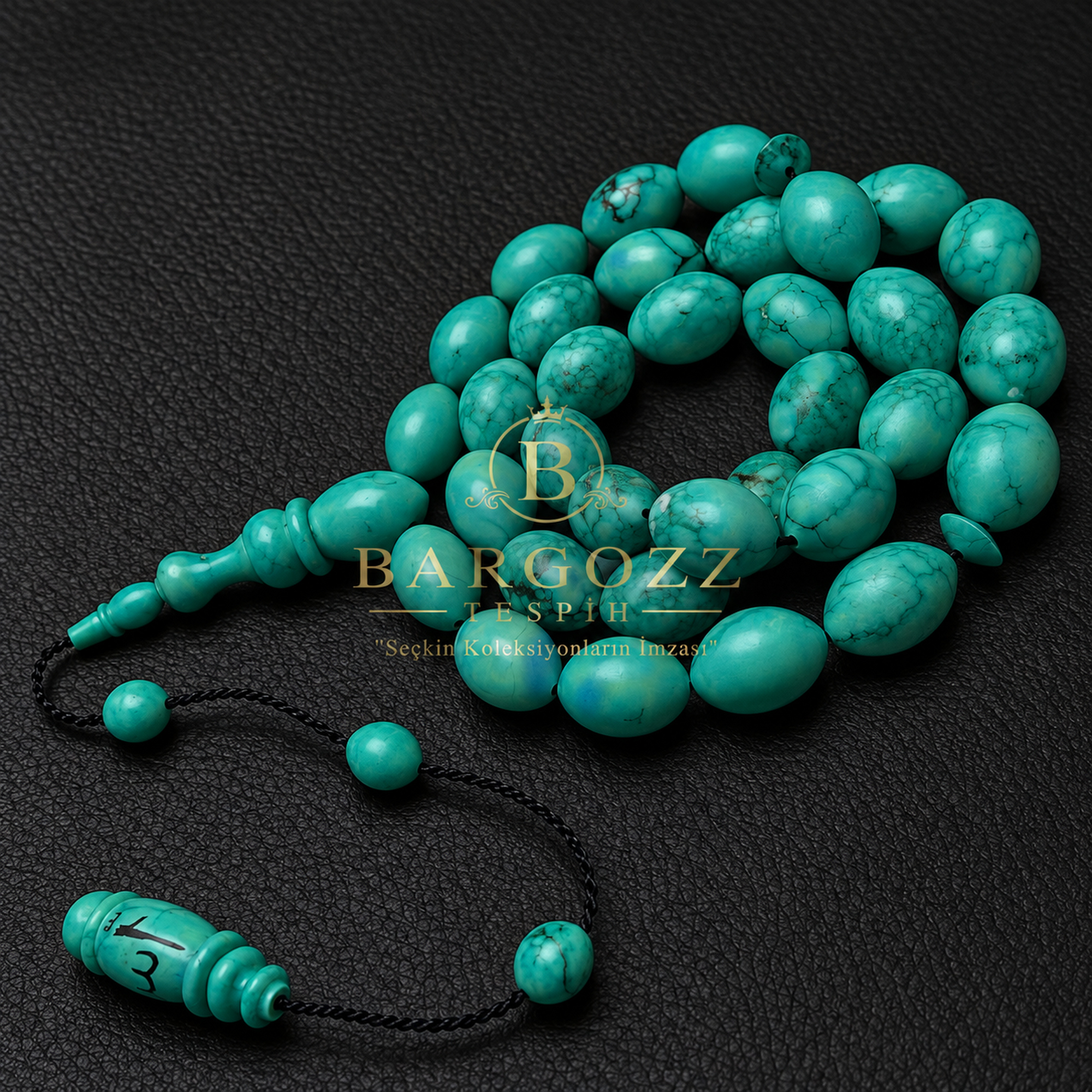 Natural Arizona Firuze Taşı Tespih ( Turquoise) görsel 6