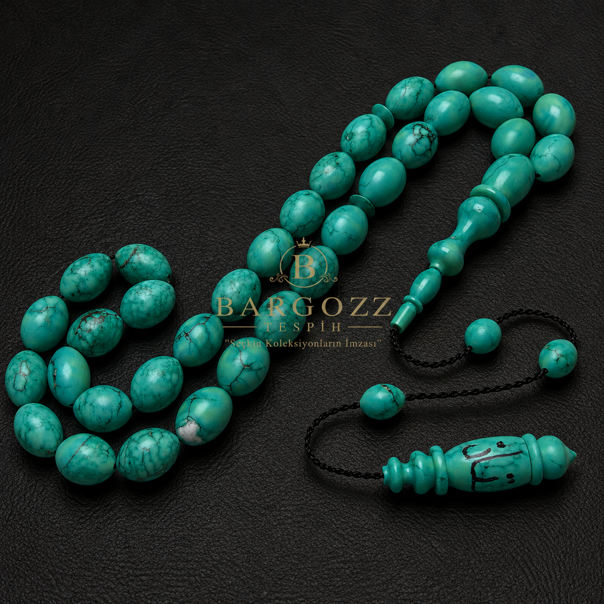 Natural Arizona Firuze Taşı Tespih ( Turquoise) görsel 4