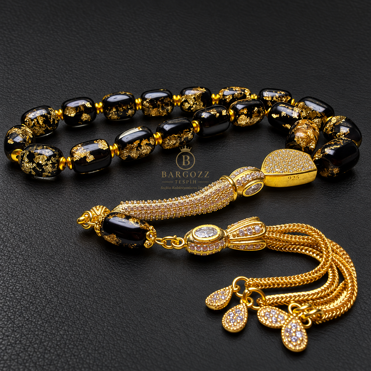 Golden Rosary Özel Tasarım Bilek Boy görsel 2